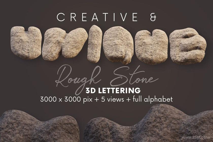 25xt-611473 RoughStone-3DLetteringz5.jpg