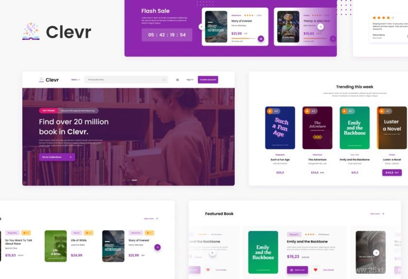 25xt-611886 Clevr-BookStoreEcommerceWebsiteTemplatez3.jpg