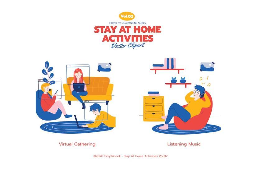 25xt-611895 StayAtHomeActivitiesVectorClipartVol2z11.jpg