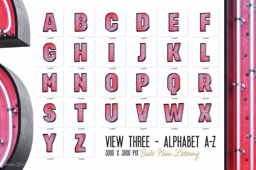 25xt-711164 BoldNeon3DLetteringView3z3.jpg