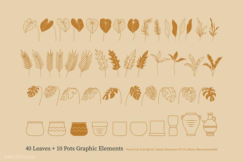 25xt-484875 TropicalLeavesGraphicElementsz3.jpg