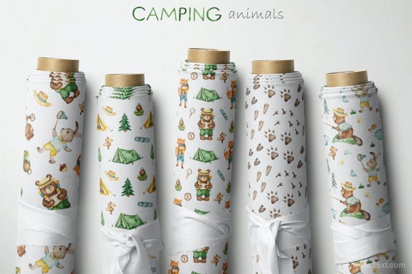 25xt-612007 WatercolorCampinganimalsz12.jpg