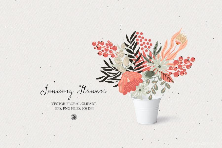 25xt-127869 January-Flowers---vector-clipart-setz5.jpg