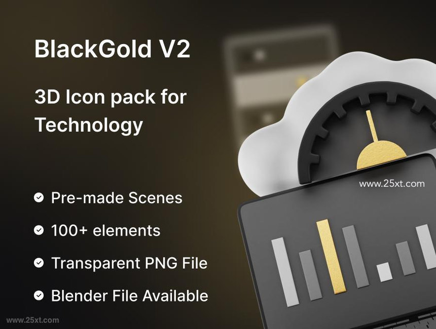 25xt-485894 BlackGoldVol2Technology3DIconPackz3.jpg