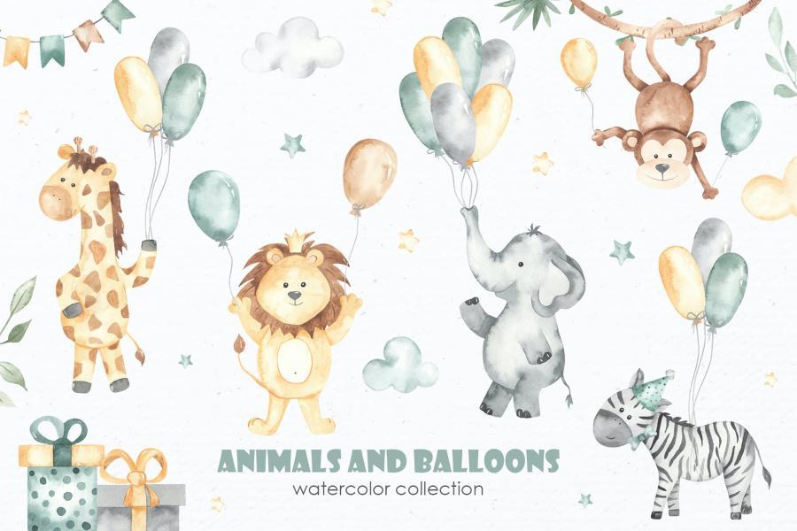 25xt-127983 Animals-and-balloons-Watercolorz2.jpg