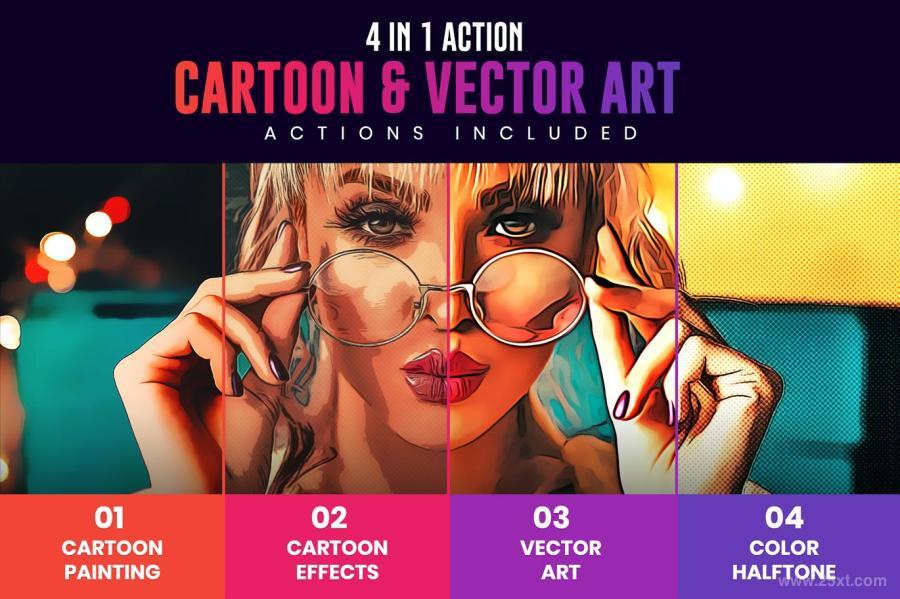 25xt-128210 4-in-1-Cartoon--Vector-Art-Photoshop-Actionsz2.jpg