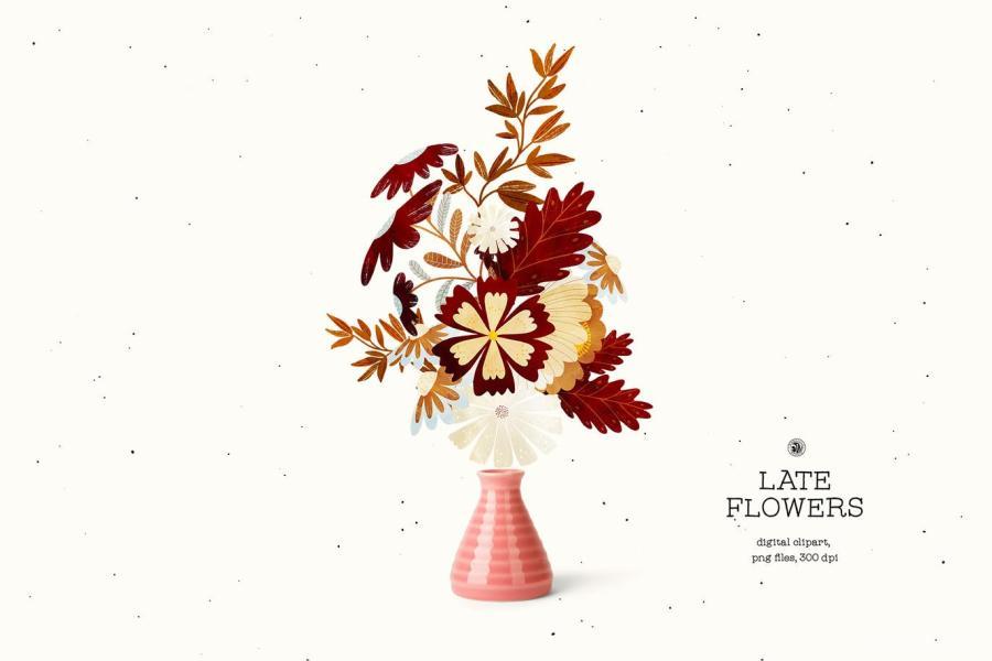 25xt-160142 Late-Flowers---digital-clipart-setz5.jpg