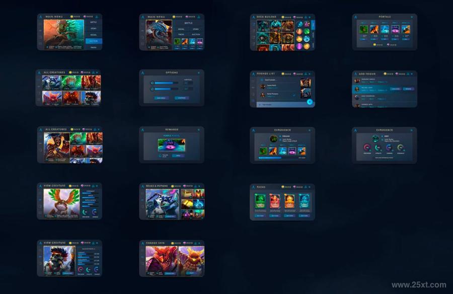 25xt-160346 Phantasy-Dark-Cards-Game-App--UI-Kit-Templatez4.jpg