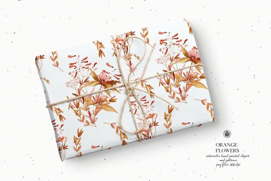 25xt-160371 Orange-Flowers---watercolor-clipart-and-patternsz4.jpg