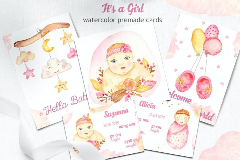 25xt-160416 Itsagirlwatercolorclipart,cards,patternsz6.jpg