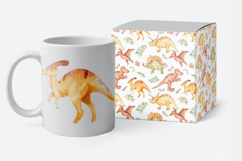25xt-160417 WatercolorDinosaursClipart,patterns,framesz8.jpg