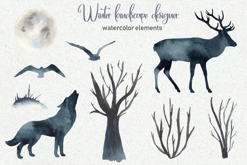 25xt-160426 WatercolorWinterlandscapedesignerz3.jpg