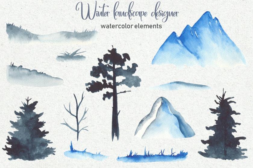 25xt-160426 WatercolorWinterlandscapedesignerz4.jpg