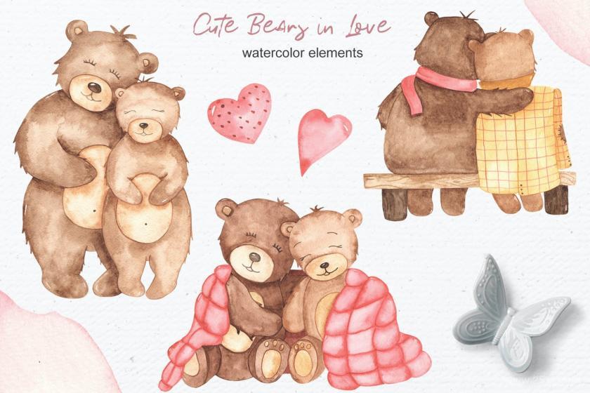 25xt-160432 WatercolorcutebearsinloveClipartandcardsz3.jpg