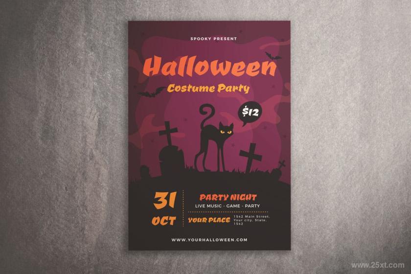 25xt-160693 HalloweenCostumePartyFlyerz6.jpg