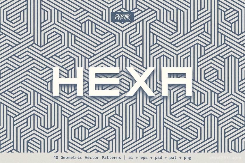 25xt-160936 HexaGeometricVectorPatternsz5.jpg