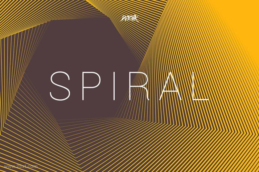 25xt-160990 SpiralHexagonSwirlBackgroundsVol02z13.jpg