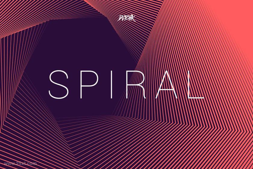 25xt-160990 SpiralHexagonSwirlBackgroundsVol02z9.jpg