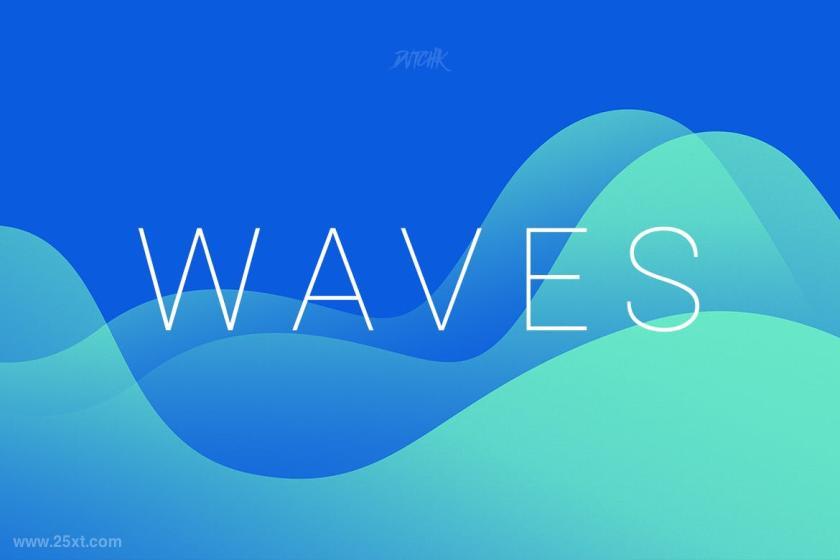 25xt-170363 WavesSmoothColorfulBackgroundsVol01z7.jpg