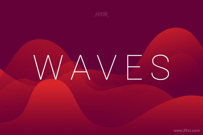 25xt-170363 WavesSmoothColorfulBackgroundsVol01z8.jpg