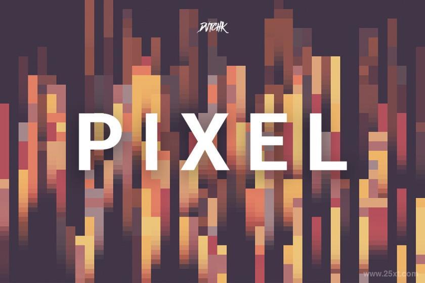 25xt-170387 PixelColorfulMotionSquareBackgroundsV01z4.jpg
