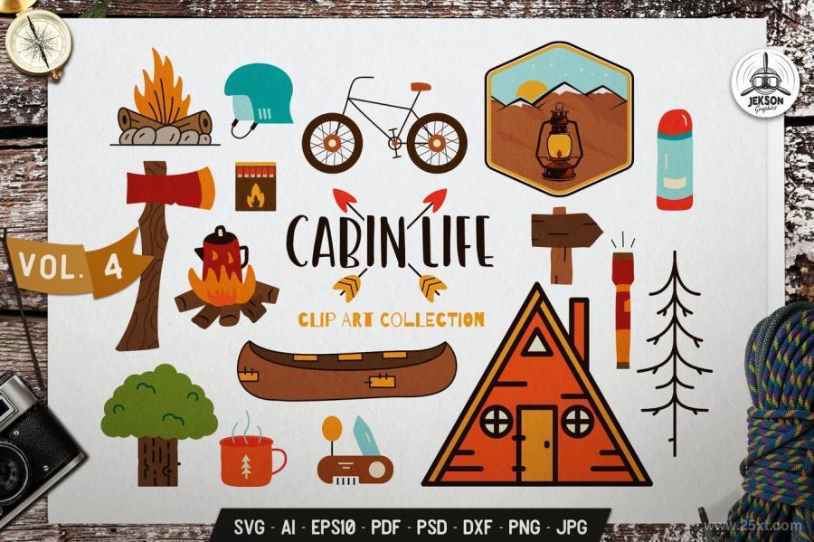 25xt-170464 Cabin-Life-Clip-Art-Collection-Hiking-Icons-Setz2.jpg