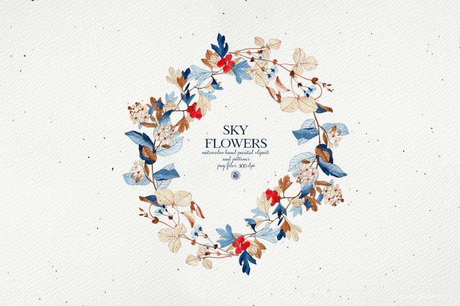 25xt-170466 Sky-Flowers---watercolor-clipart-and-patternsz4.jpg