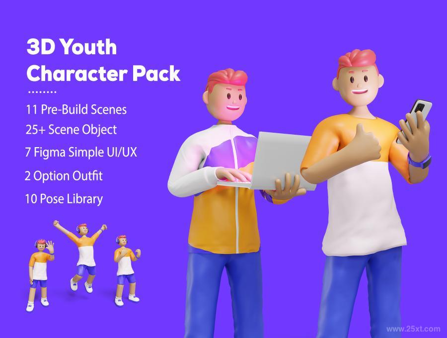 25xt-170510 3DWebIllustration-YouthCharacterPackz3.jpg
