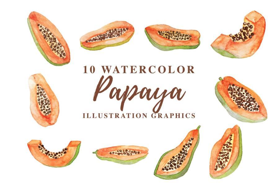 25xt-170554 10-Watercolor-Papaya-Illustration-Graphicsz2.jpg