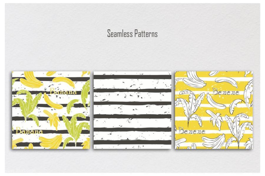 25xt-170585 Fruits-on-gray-stripesz5.jpg