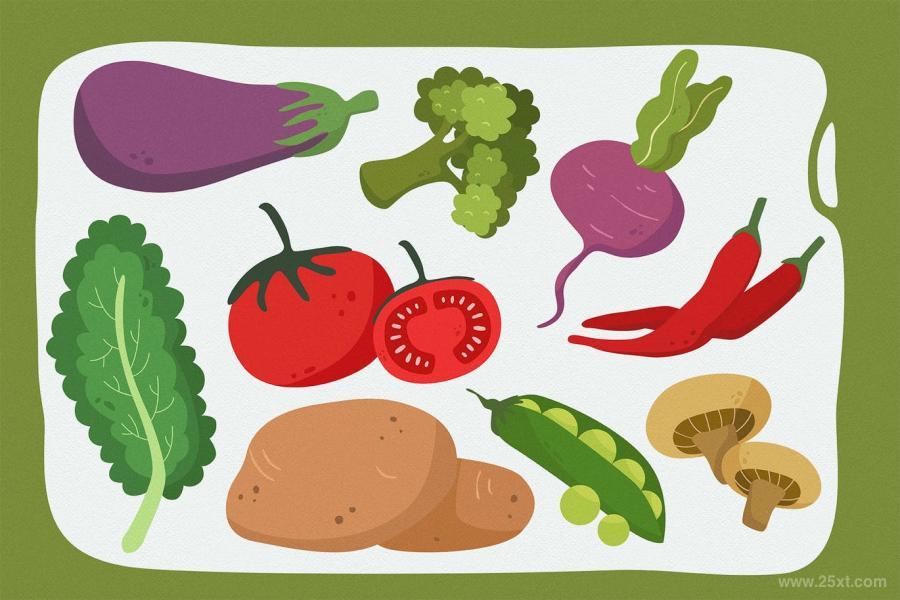 25xt-170587 Cute-Iconic-Fresh-Vegetables-Vector-Clipart-Packz4.jpg