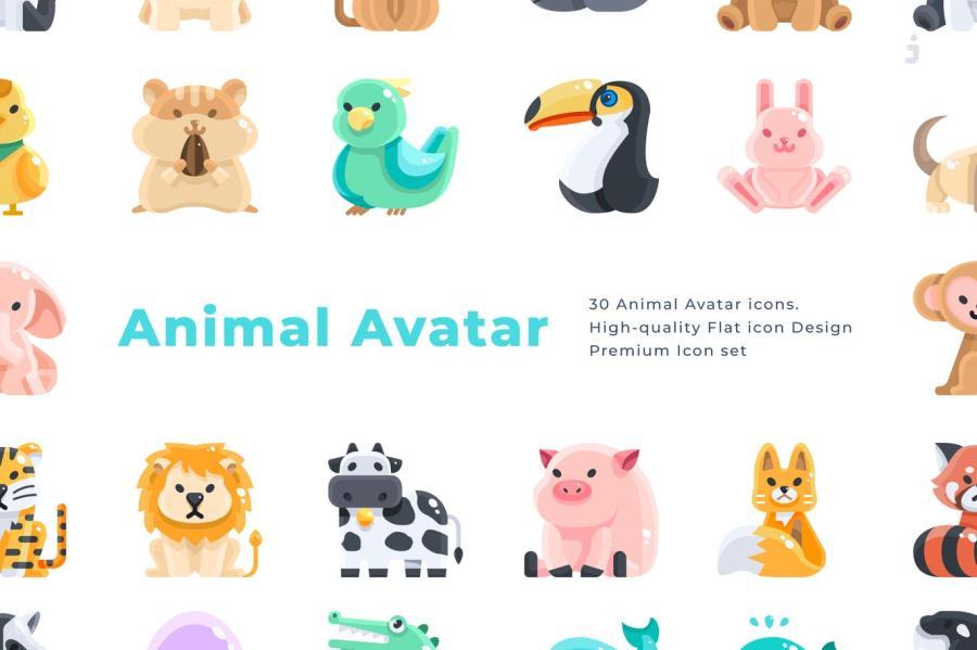 25xt-161168 30-Animal-Avatar-Icons---Flatz2.jpg