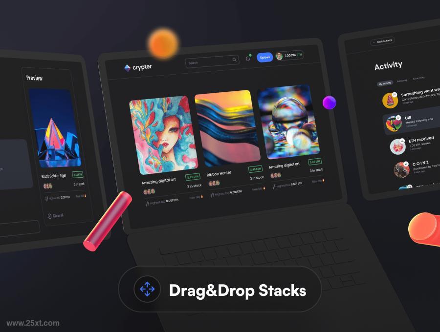 25xt-485425-Crypter - NFT Marketplace UI Kit
