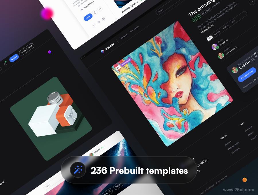 25xt-485425-Crypter - NFT Marketplace UI Kit
