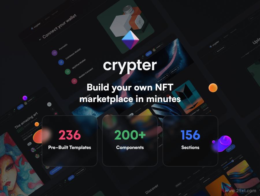 25xt-485425-Crypter - NFT Marketplace UI Kit