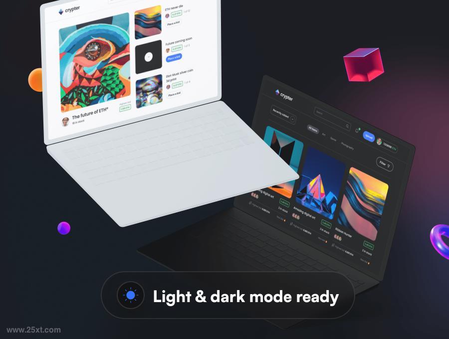 25xt-485425-Crypter - NFT Marketplace UI Kit