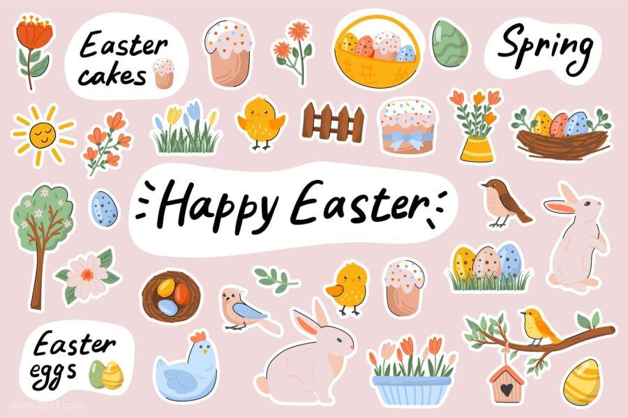 25xt-5050438 Happy-Easter-Cute-Stickers-Setz2.jpg