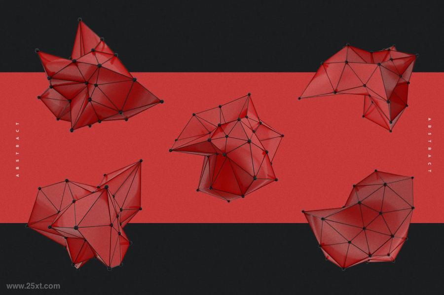 25xt-5050443 Abstract-Polygon-Shape-Red-And-blackz12.jpg