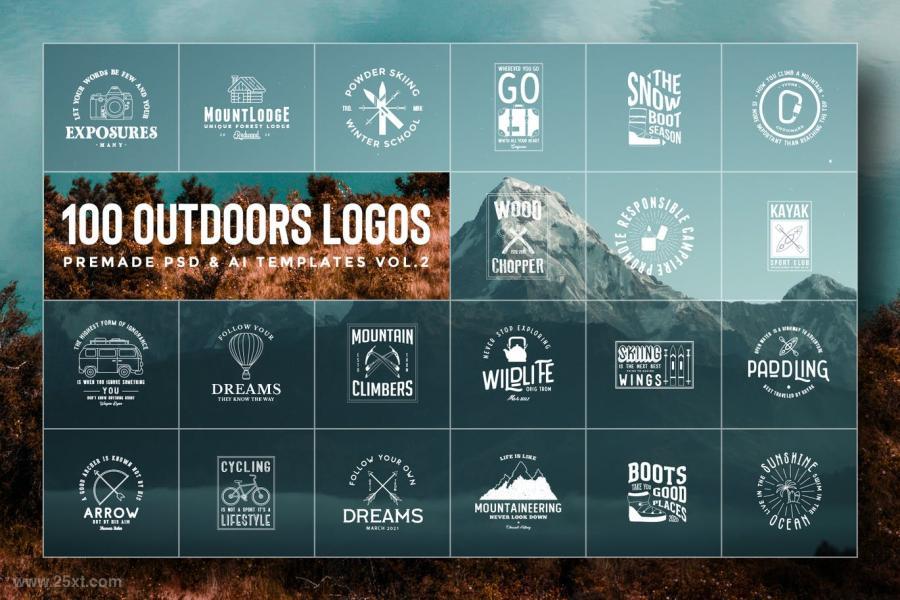 25xt-5050447 100-Outdoors-Adventurers-Logos--Illustrationsz3.jpg