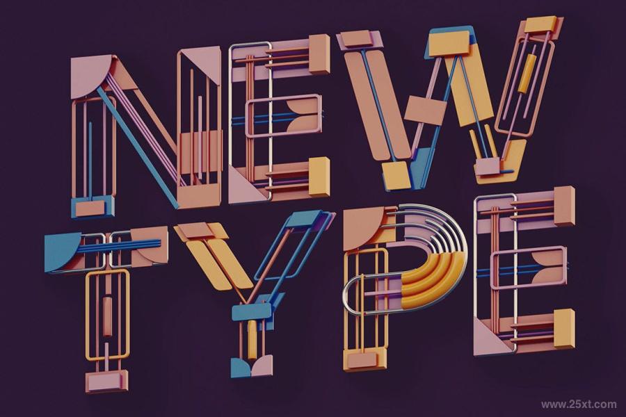 25xt-161377 Colorful-Geometry---3D-Letteringz6.jpg