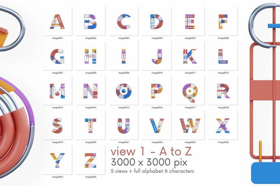 25xt-161377 Colorful-Geometry---3D-Letteringz7.jpg