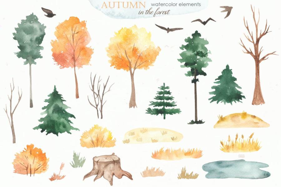 25xt-161475 Autumn-in-the-forest-Watercolor-collectionz5.jpg