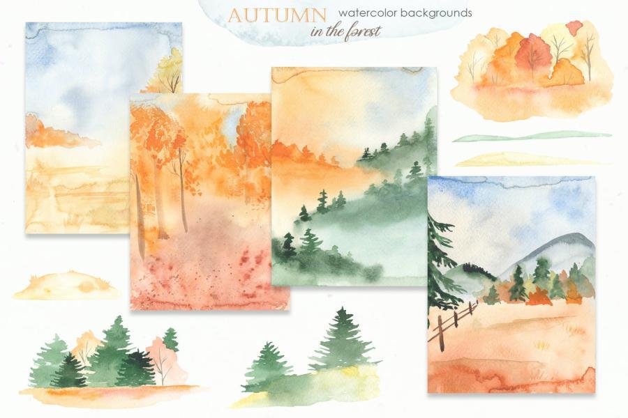 25xt-161475 Autumn-in-the-forest-Watercolor-collectionz6.jpg