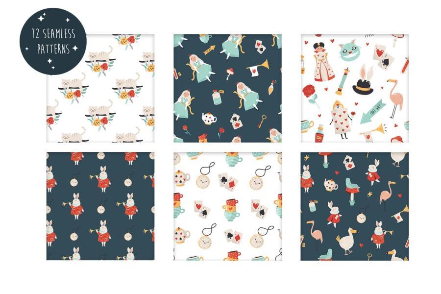 25xt-161221 Wonderland-Seamless-Patternsz3.jpg