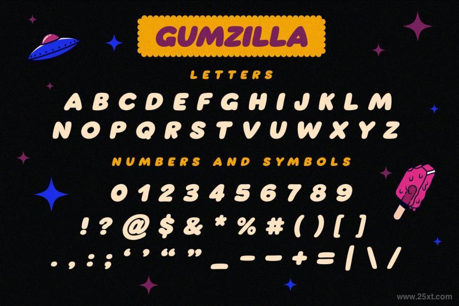 25xt-161279 Gumzilla-Font-Plus-Graphic-Packz4.jpg