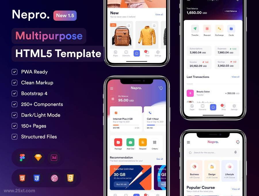 25xt-128799 Nepro–MultipurposeMobileHTML5Templatez3.jpg