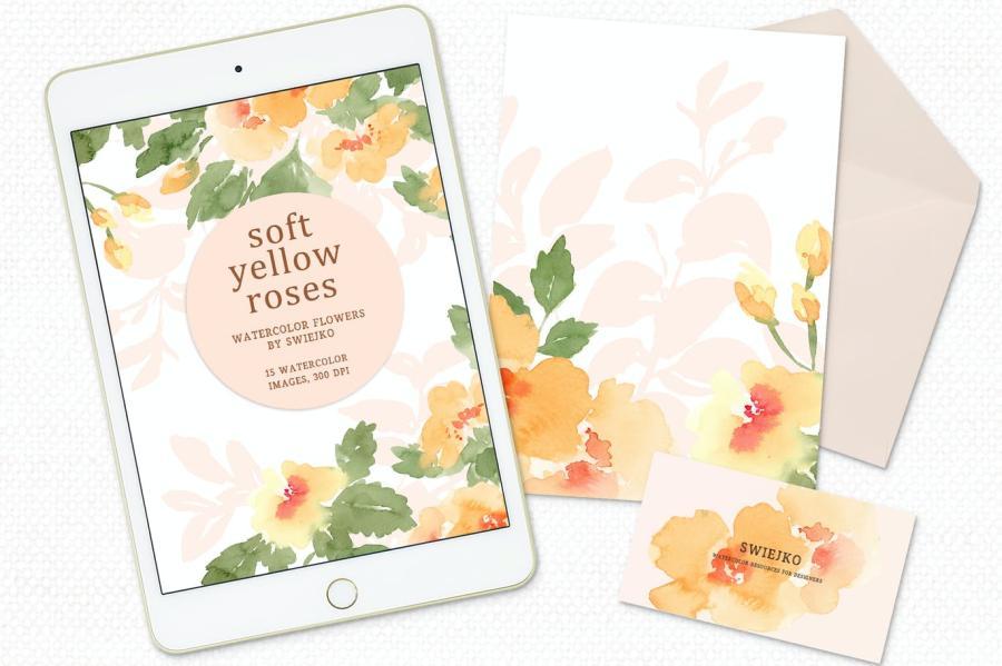 25xt-485162 Soft-Yellow-Roses-watercolor-flowersz4.jpg