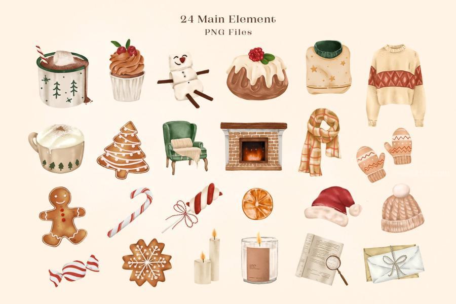 25xt-162604 Cozy-Christmas-Clipart-Illustrationsz6.jpg