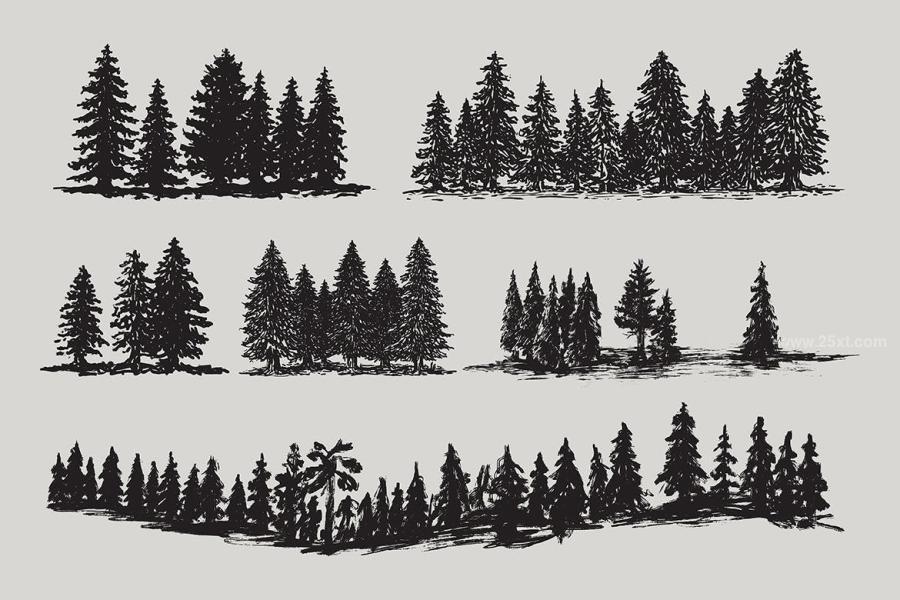 25xt-162671 Mountain-forest-hand-drawn-elementsz3.jpg