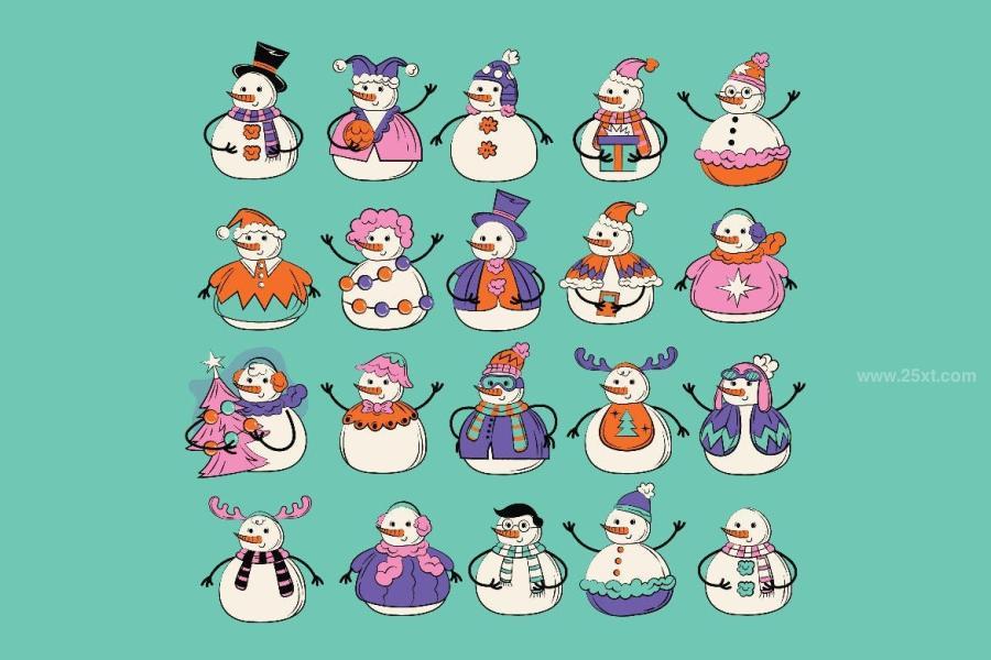 25xt-163169 Blue-Doodle-Snowman-Illustration-Setz4.jpg
